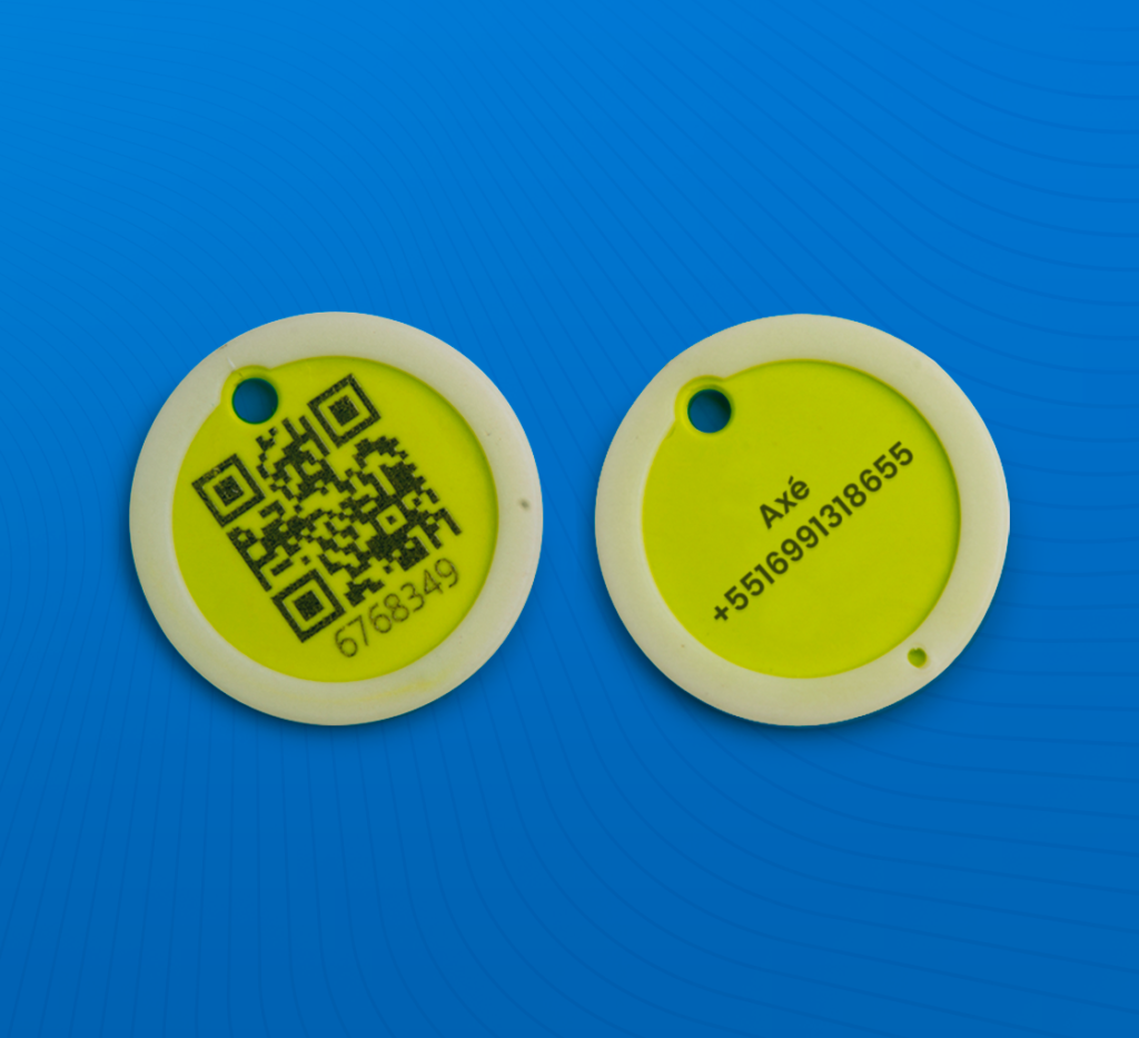 medalhas personalizadas animalltag com qrcode